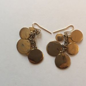 Gold tone earrings